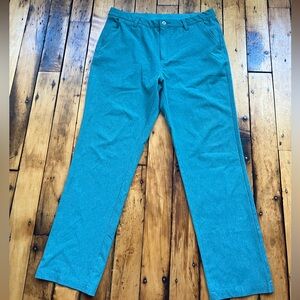 1764 Golf Pants Mens 34x30 Green Lightweight Performance Chino Stretch Preppy